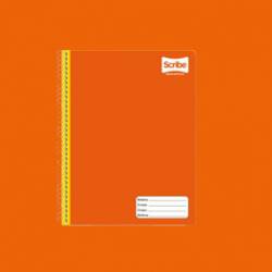 cuaderno forro naranja 